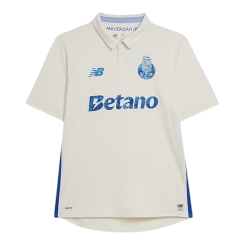 Camisa Porto III 25/26 - Torcedor New Balance Masculina - Branca com detalhes em azul