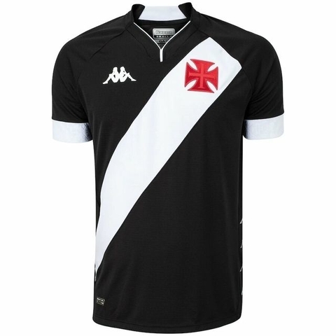 Camisa Vasco Home 22/23 Preta - Kappa - Masculino Torcedor