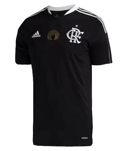 Camisa Flamengo Consciência Negra 21/22 - Preta - Adidas - Torcedor Masculino