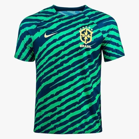 Camisa Seleção Brasil Pré Jogo 2022 - Nike - Masculino Torcedor
