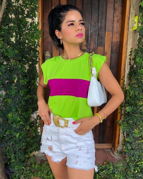 Blusa T-shirt Valentina Manga Curta