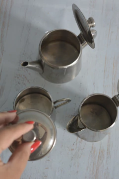 Kit de café completo em inox