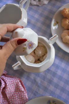 Açucareiro G em porcelana Schmidt "Rio do Testo" - comprar online