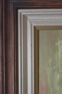 Quadro óleo sobre tela "Jarro com flores" - Rasgada Janela Curadoria Vintage