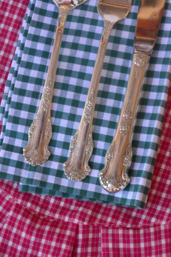 Trio de talheres de refeição rosas em prata 90 - loja online