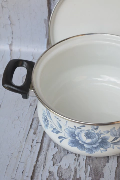 *RARIDADE* Caçarola esmaltada Mãe ágata G - Rasgada Janela Curadoria Vintage