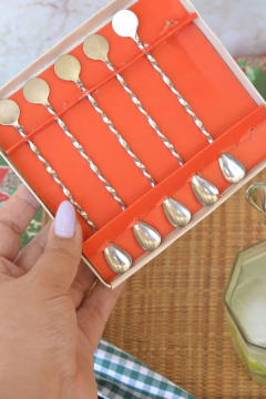 Imagem do Kit de colheres para drinks em inox