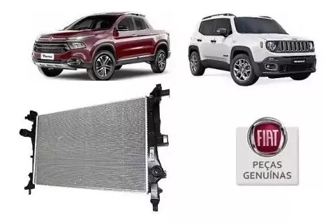 RADIADOR DE AGUA FIAT TORO E JEEP RENEGADE 51987829 ORIGINAL MOPAR