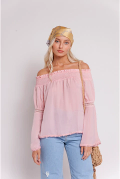 Blusa Brigitte rosa en internet