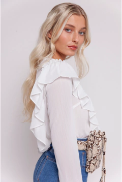 Imagen de Blusa blanca volados