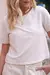 Blusa Malha M.C Mescla Off - HELENA RIBEIRO