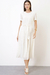 Vestido Chiffon Yoryu Bordado Cru - HELENA RIBEIRO