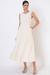Vestido Alfaiataria Midi Com Recortes Cru - comprar online