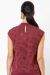 Blusa Chiffon Jacquard Vinho - loja online