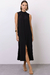 Vestido Alfaiataria Com Pregas Preto na internet