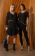 Blusa Decote V Retilinea em Bluebell Costas Malha Vis Up Preto