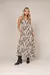 Vestido longo animal print zebra - HELENA RIBEIRO