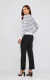 Blusa Tricot Careca Listra Média Cacau - loja online