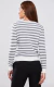 Blusa Tricot Careca Listra Média Cacau - HELENA RIBEIRO