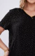 Blusa Decote V Retilinea em Bluebell Costas Malha Vis Up Preto na internet