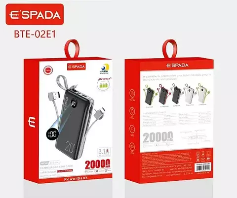 POWER BANK E'SPADA 20000mAh BTE-02E1