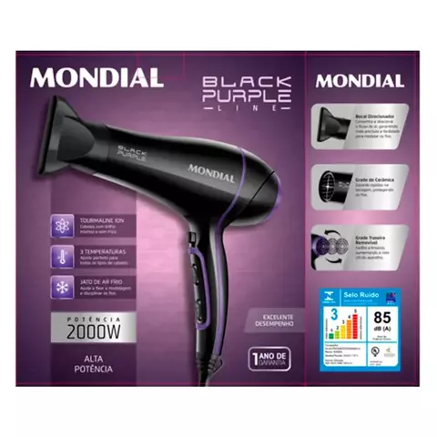 SECADOR MONDIAL BLACK PURPLE 2000W