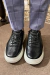 Sneaker de Couro Preto - GUILLERMO