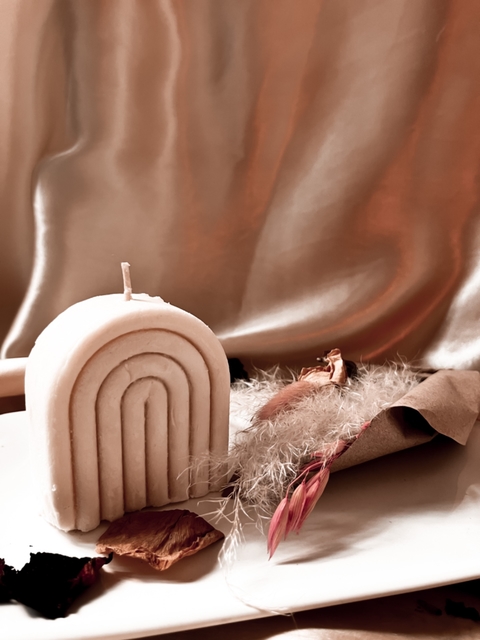 Vela aromatica de cera de Soja Arco Iris