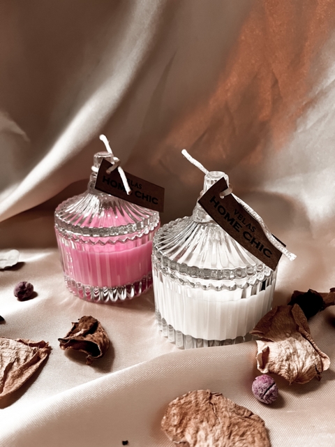 Vela aromatica mini Rococo vidrio
