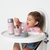 Babador de silicone com pega migalhas Gumy rosa - Ninita | Loja infantil