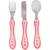Kit talher 3 peças rosa- Buba