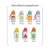 Canudo repositor em silicone com escova - Garrafas Animal Fun e Frutti - comprar online