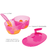 Kit refeição com divisória- Rosa - comprar online