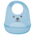 Babador de silicone com pega migalhas Gumy azul