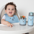 Babador de silicone com pega migalhas Gumy azul - Ninita | Loja infantil