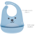 Babador de silicone com pega migalhas Gumy azul - comprar online