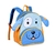 Mochila Dog azul de costas