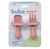 Kit talheres silicone com escudo- Rosa - comprar online