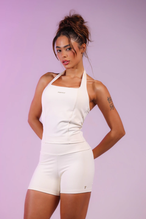 Short Tais Nude - Coleção Soft