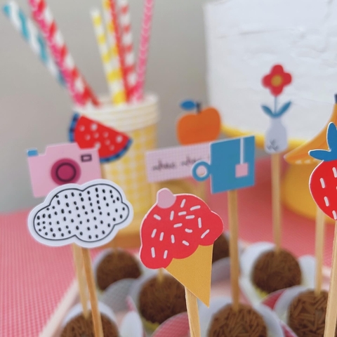 Mini chapéus pra doces Pic nic - (cópia)