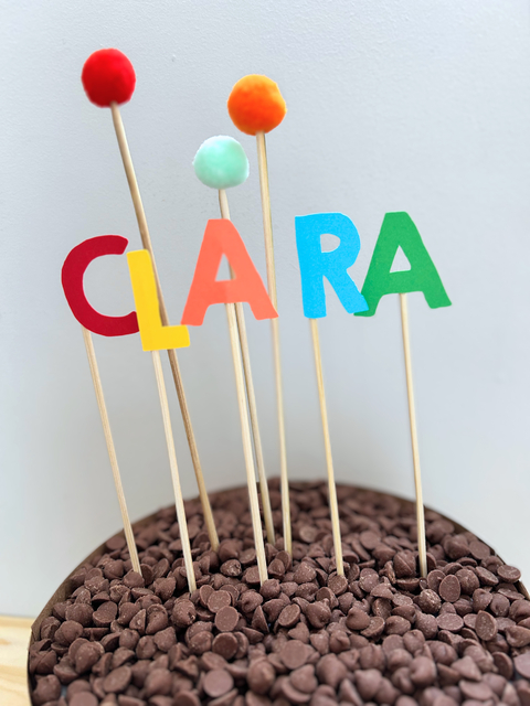 Topo de bolo de letrinhas - (cópia)