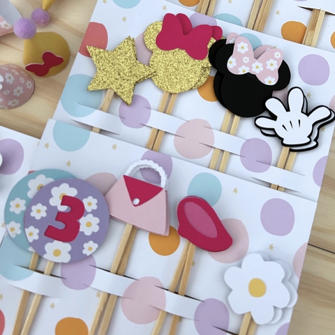 Toppers pra doces tema Minnie