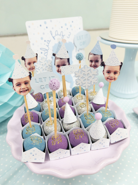 Toppers de rostinho Margaridas - (cópia)