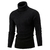 Camisola masculina de gola rulê outono inverno pulôver masculino de tricô gol - loja online