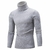 Camisola masculina de gola rulê outono inverno pulôver masculino de tricô gol - loja online