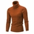 Camisola masculina de gola rulê outono inverno pulôver masculino de tricô gol - loja online