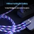 Cabo brilhante Luz LED Micro USB Tipo C Cabo 3A Carregamento rápido para Samsun - loja online