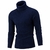 Camisola masculina de gola rulê outono inverno pulôver masculino de tricô gol na internet