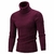 Camisola masculina de gola rulê outono inverno pulôver masculino de tricô gol - loja online