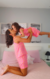 Pijama Rosa com Corações Infantil - Loveli Store